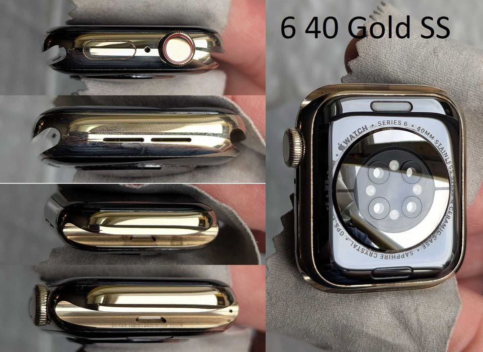 Stainless Steel рамка корпус заднє скло Apple Watch 4 44 6 40 7 8 45