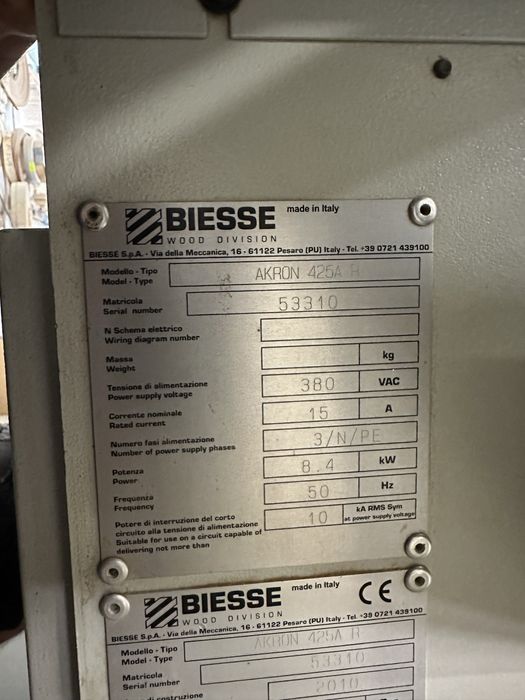 Okleiniarka biesse arkon  425