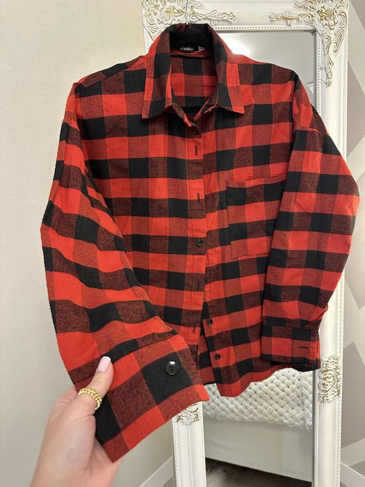 Сорочка байкова в клітинку