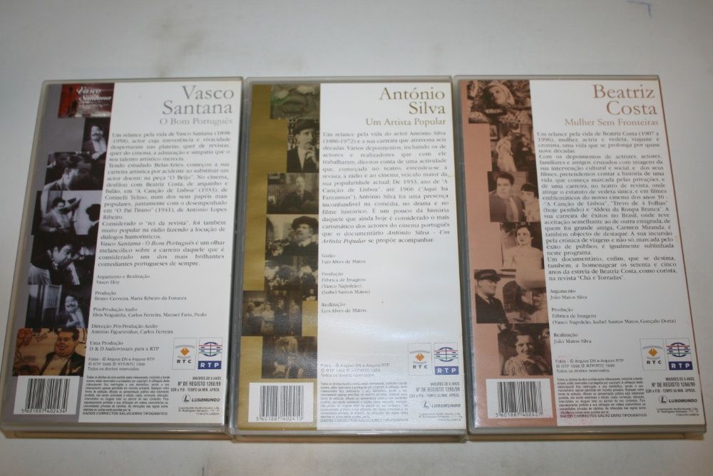OL1 - VHS - Os Anos De Ouro Do Cinema Português - 3 Films