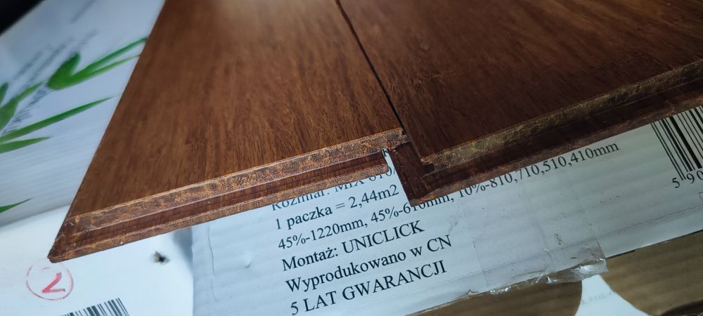 Deska podłogowa pełna lita Bambus 10 m2 nie barlinecka dąb