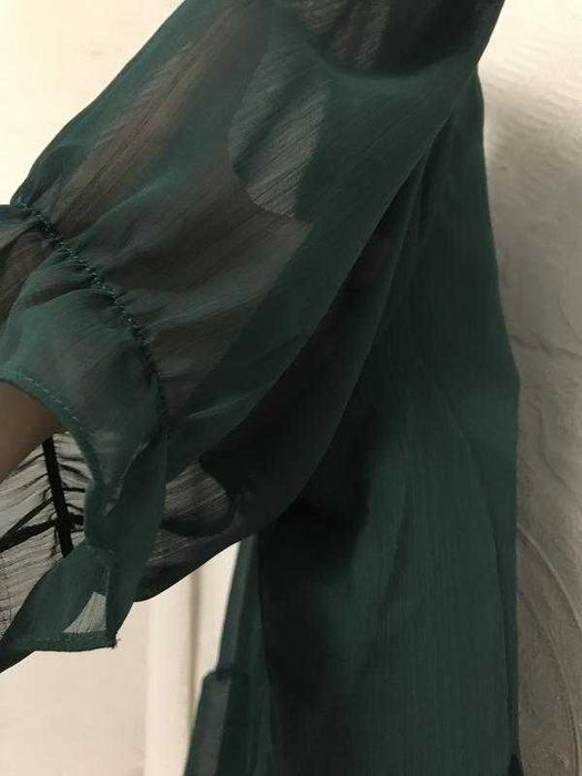 Блуза кофта-блуза изумрудная apricot широкая