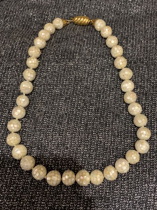 Шикарні весільні буси, старовинні буси, золото,перламутр, намисто.