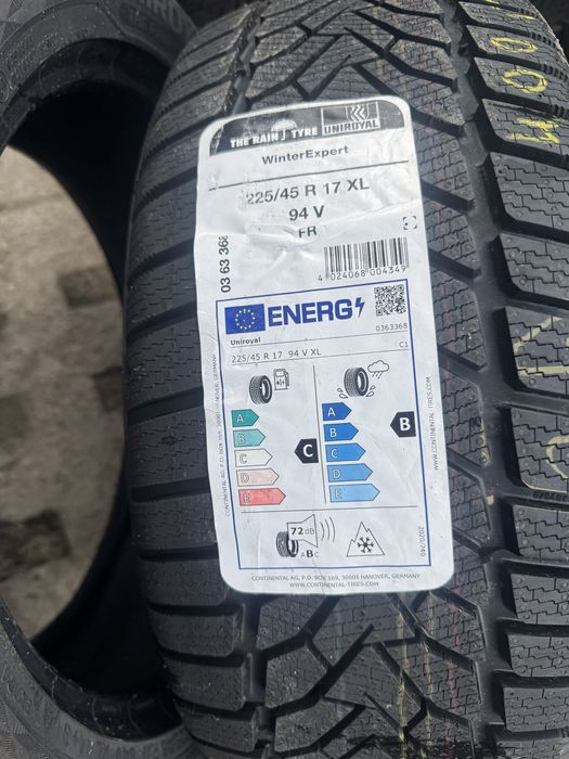 Nowe opony zimowe 225/45/17 Uniroyal 2025r