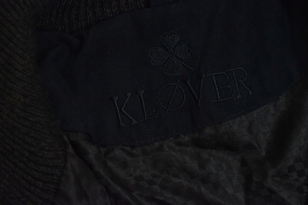 Klover Wełniany Rozpinany Sweter Myśliwski Xl