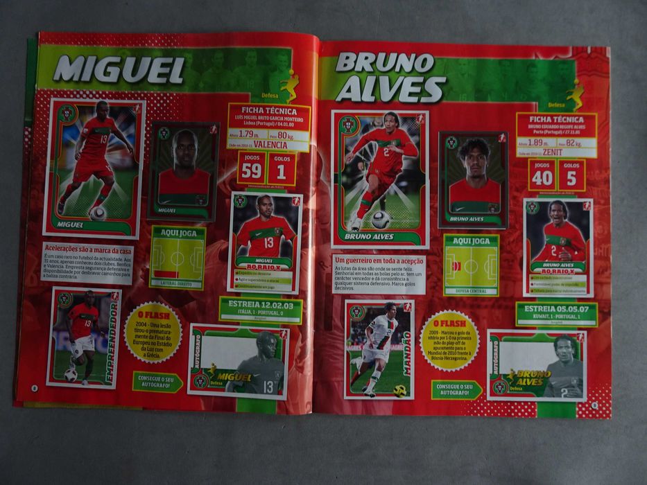 Caderneta de cromos de futebol completa Portugal de Ouro 2011 - Panini