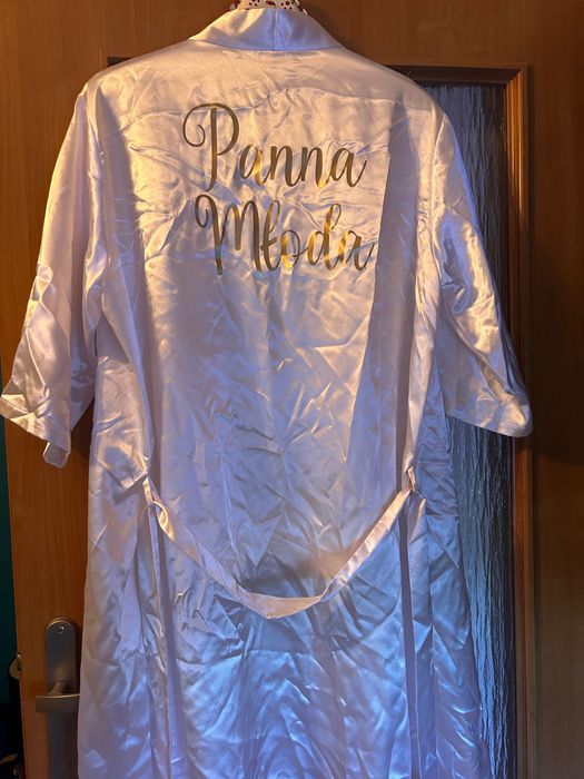 Szlafrok panna młoda, druhna, świadkowa