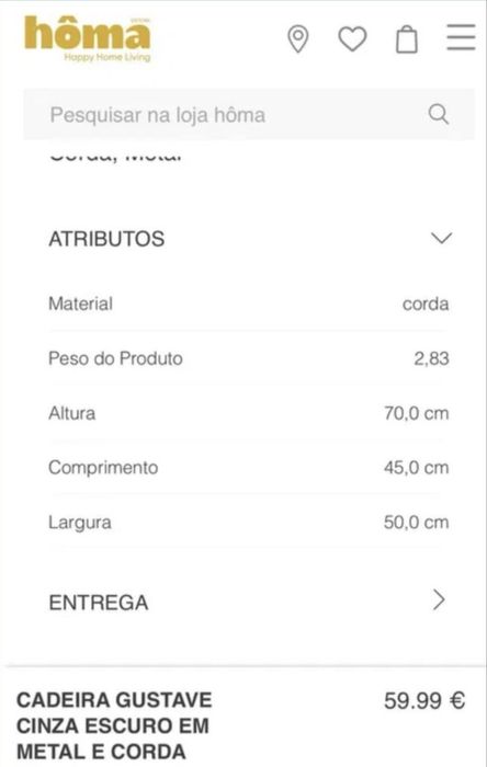 Cadeiras refeição 3 unid HOMA