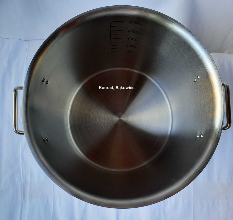 ZILNER Duży Garnek 17L litrów, ze Stali NIERDZEWNEJ na Gaz, Indukcję..