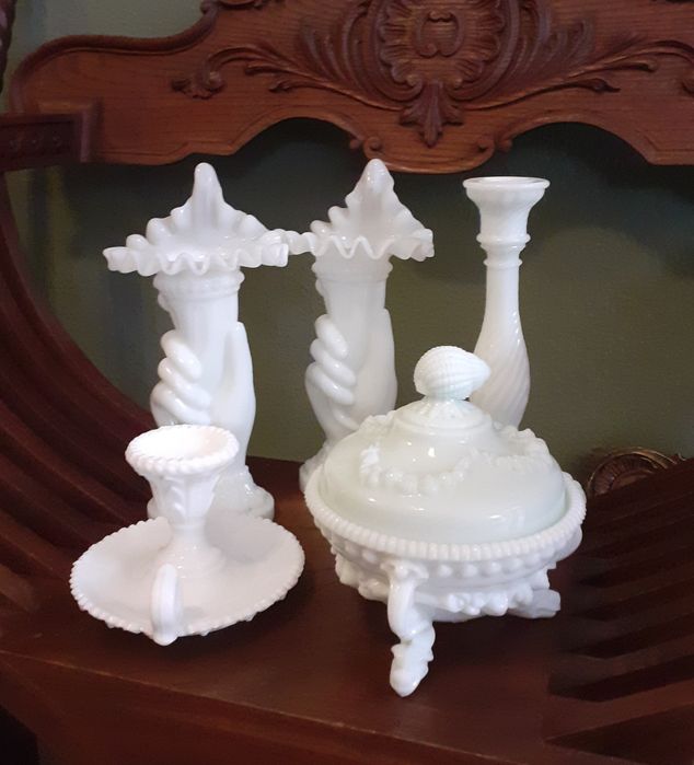 Vidro Opalino Branco e outros