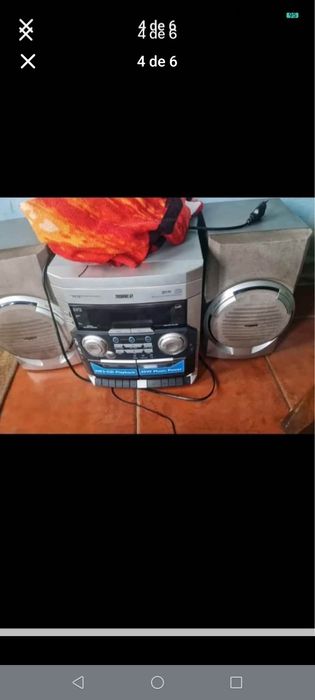 Rádio Philips sem comando
