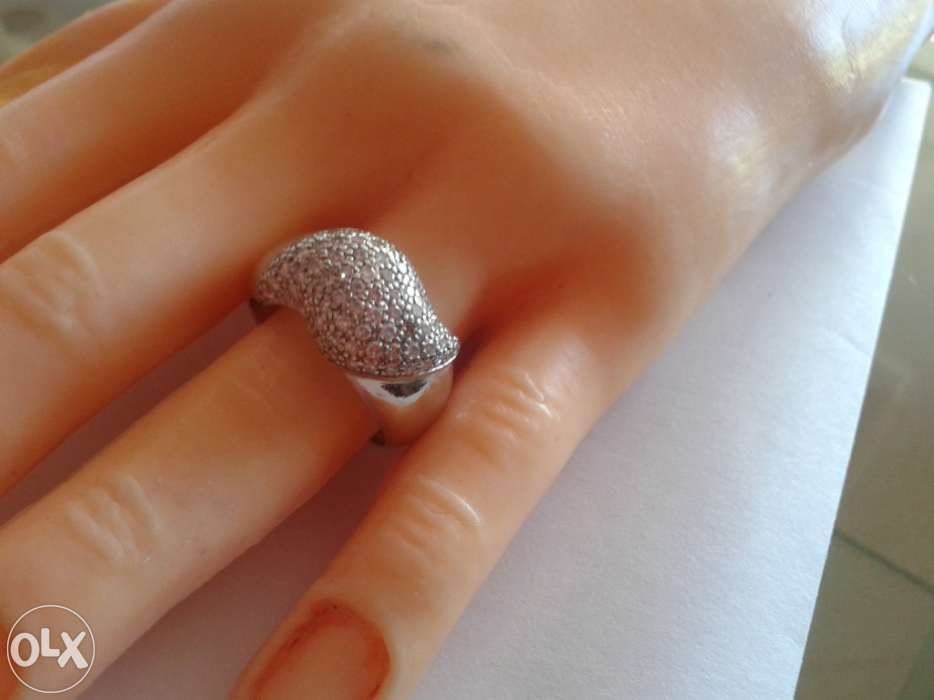 Anel ouro branco de 19,2 K (NOVO)