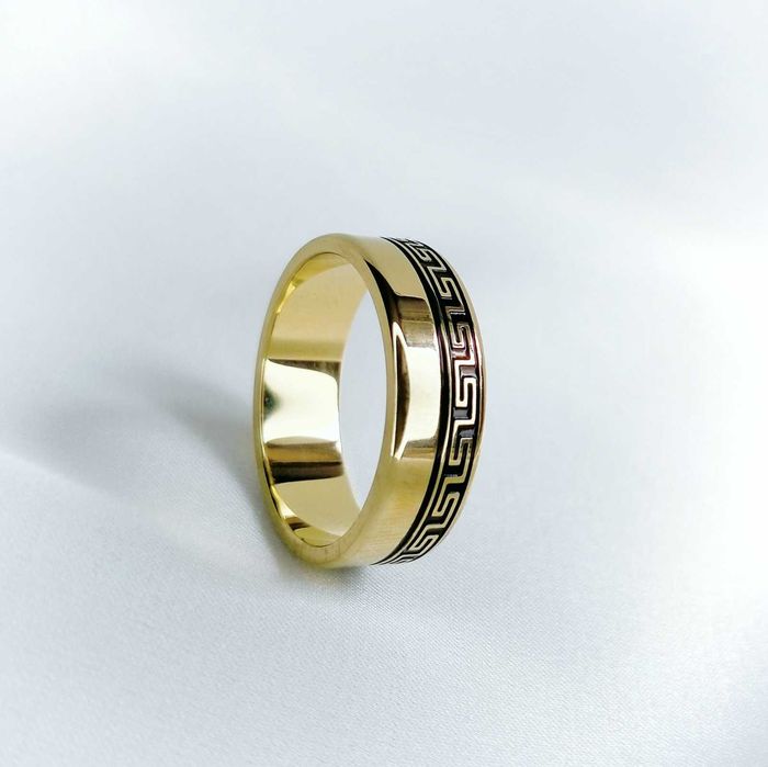 Pierścionek Obrączka Stal chirurgiczna Xuping 18K r.7