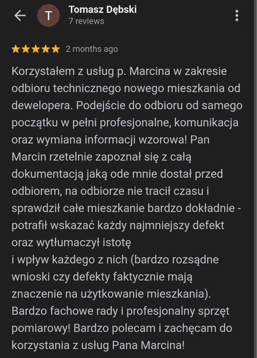 Odbiór techniczny mieszkania lub domu Oświęcim Kęty Chrzanów Tychy