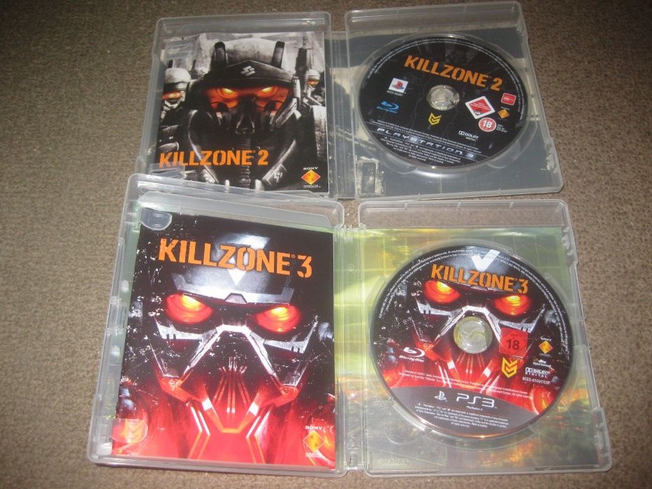2 Jogos "Killzone" PS3/Impecáveis/Completos!