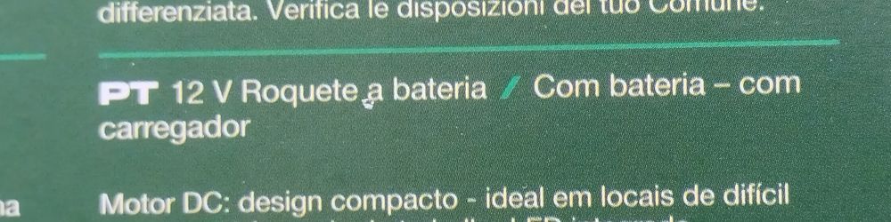 Roquete Parkside com bateria e carregador 12v novo