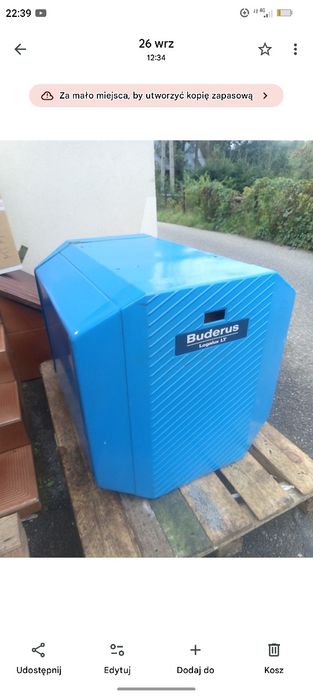 Piec na olej opałowy ,Buderus 29kw