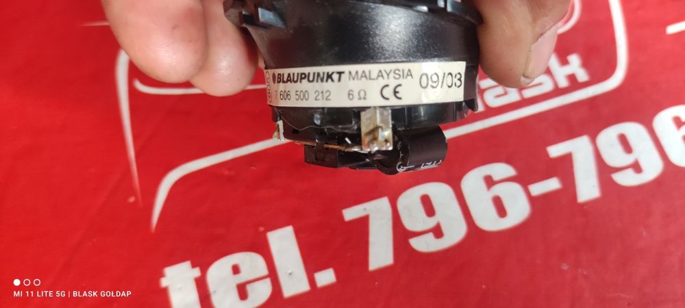 Głośnik Wysokotonowy Blaupunkt 6 OMY Audi A3 8P 3D 2003 Blask Gołdap