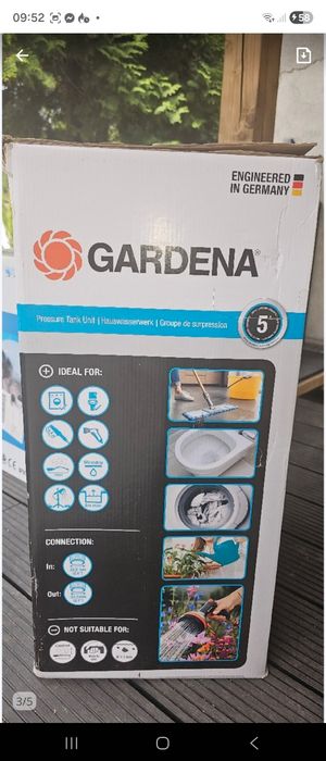 Nowy zestaw hydrofor Gardena tank unit 3000/4 eco