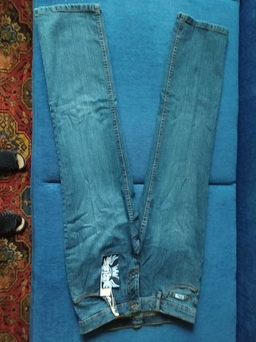 Nowe BIO Spodnie jeansy z organic cotton, roz.38