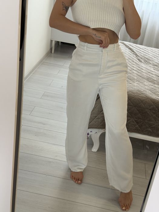 Брюки zara білі xs