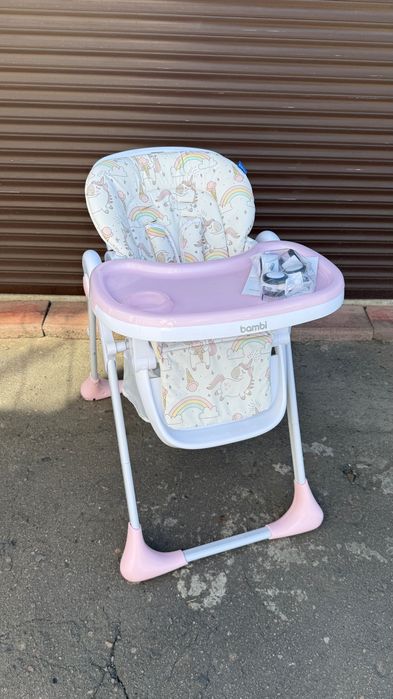 Стільчик для годування Bambi Unicorn pink