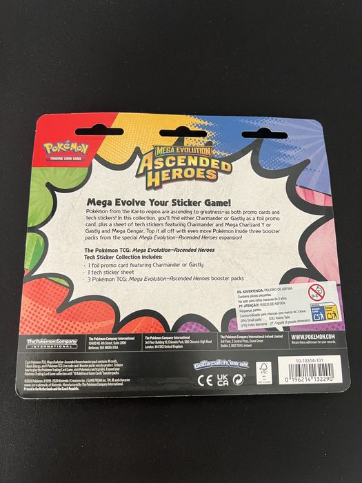 Pack Pokémon Tech Sticker Collection Charmander