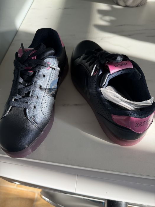 Sapatilha geox 1 utilizacao azul com rosa