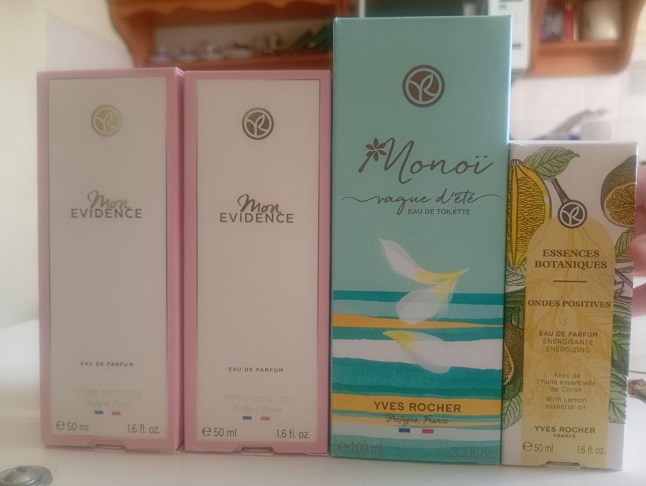 Парфюмерная вода Monoi,Mon Evidence,Ondes positives Yves Rocher, Ив Роше