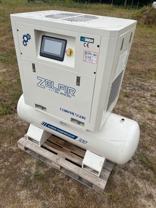 kompresor śrubowy 8bar 7,5kw 1.1m/min mocny silnik! NOWY! faktura vat