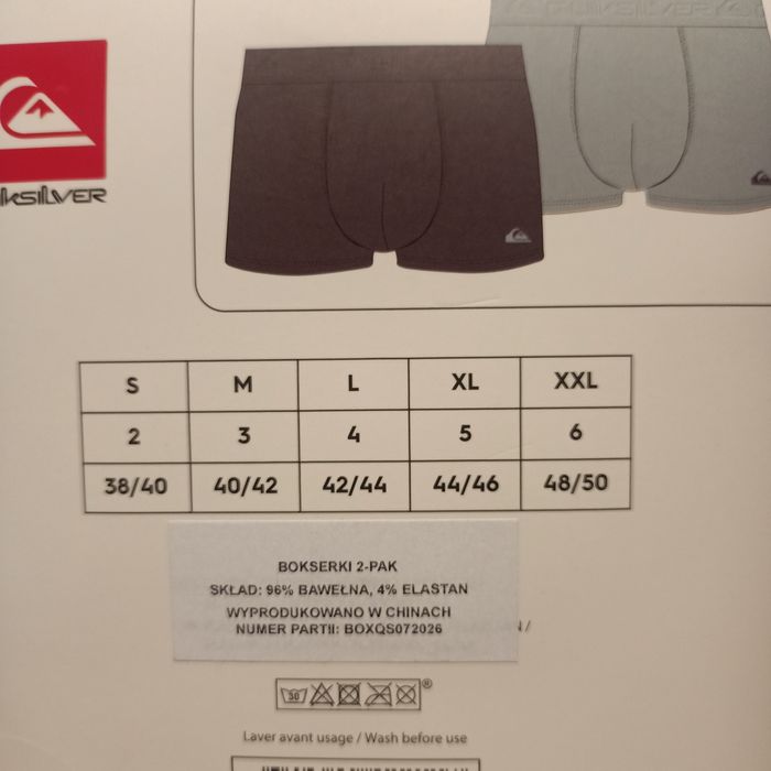 Bokserki męskie 2-pack Quiksilver XL