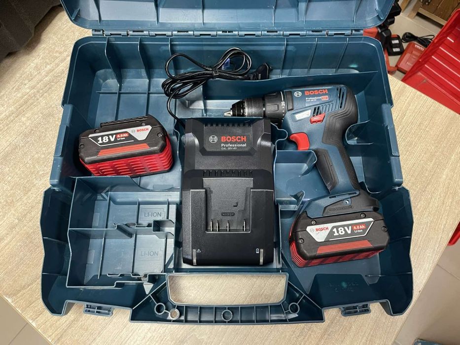 Bosch Professional GSR 18V-55 / Акумуляторний дриль-шурупокрут Бош (комплект)