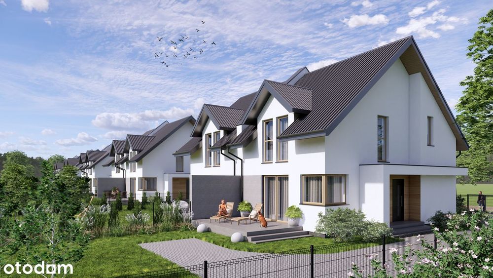 Nowy dom 100m2 stan deweloperski  gaz, rekuperator