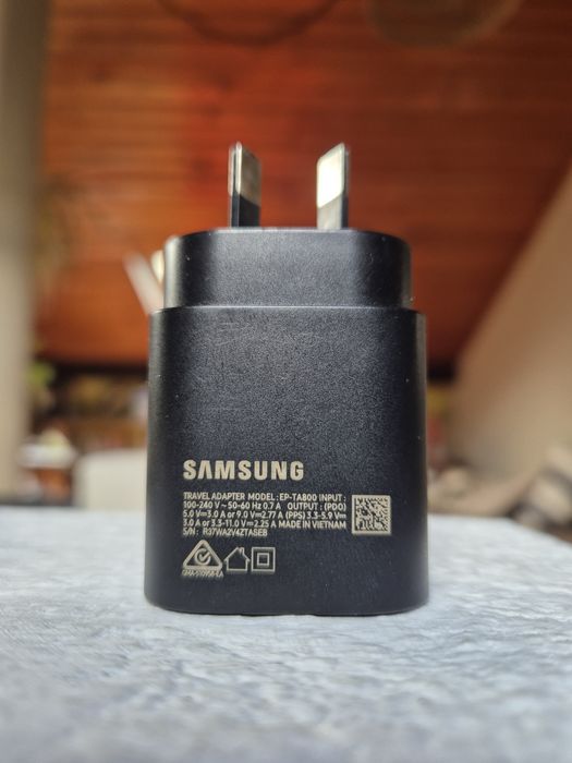 Carregador Samsung Super Fast Charge Austrália