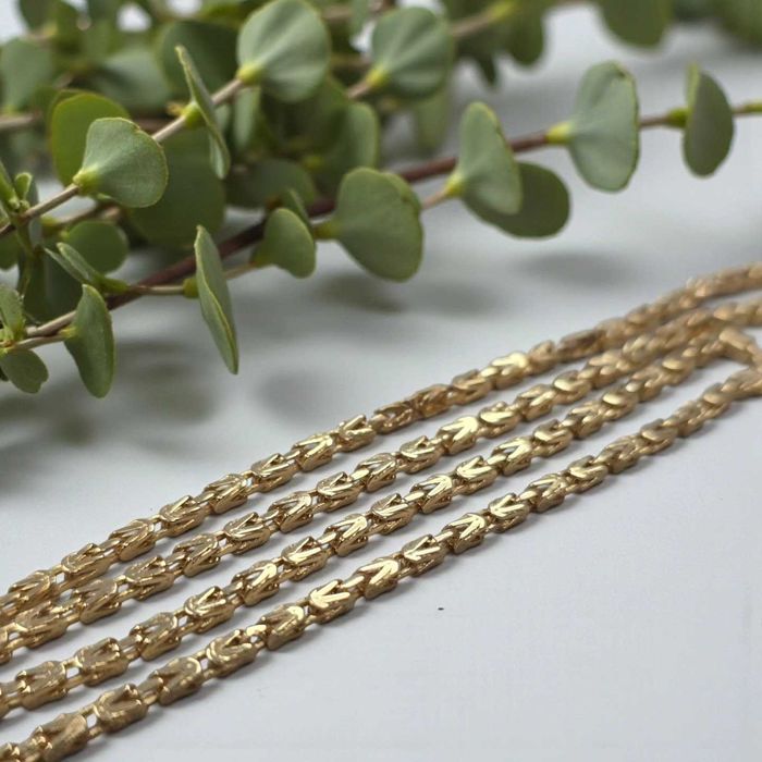 NOWY złoty łańcuszek 585 - splot KRÓLEWSKI - 8,73g - 61cm - KRÓL 14k