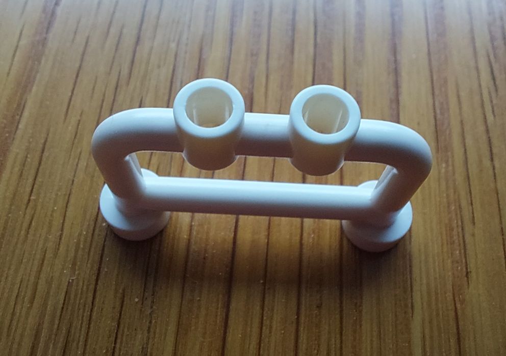 Lego elementy 4083 barierka, płotek biały