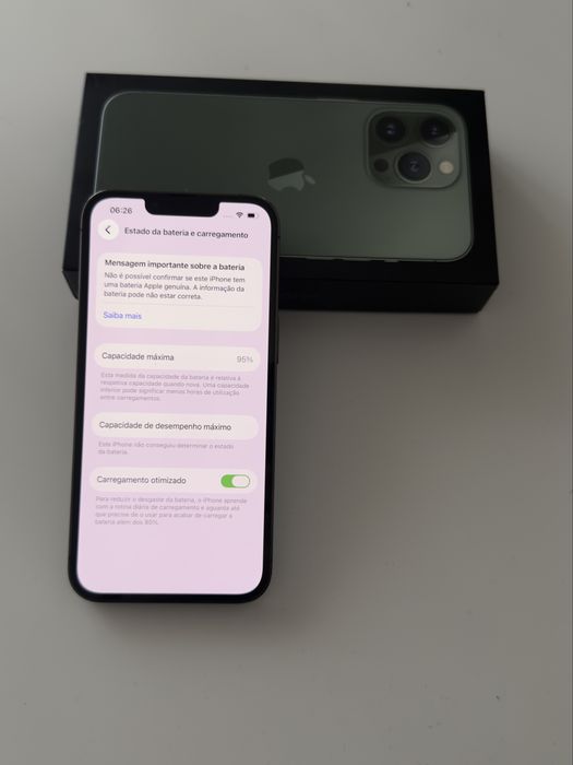 iPhone 13 Pro 128gb - Verde Alpino (Estado impecável com bateria nova)