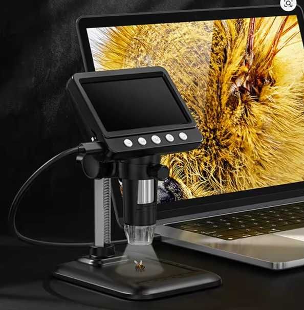 Microscópio Digital 4,3" IPS 1000X LCD Recarregável USB | Novo