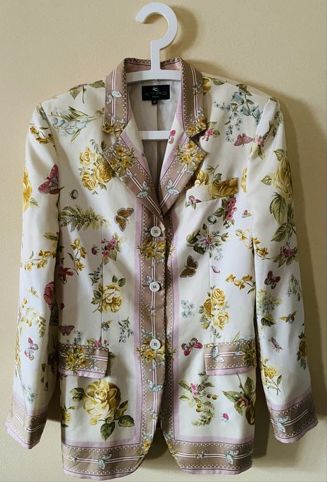 Вінтажний шовковий піджак etro