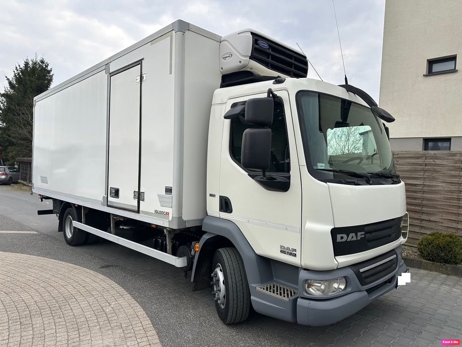 DAF LF 45.180  Chłodnia + Winda 2013 r.  Izoterma , Agregat chłodniczy Carrier Xarios  , Salon PL , Serwisowany