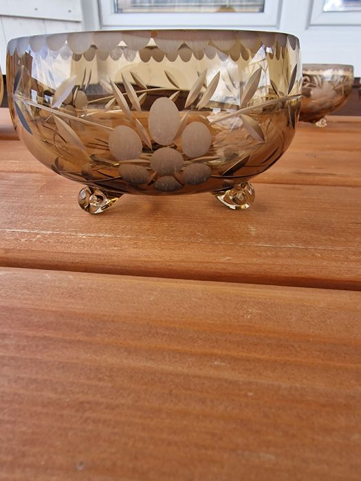 Miseczki kryształowe szlifowane