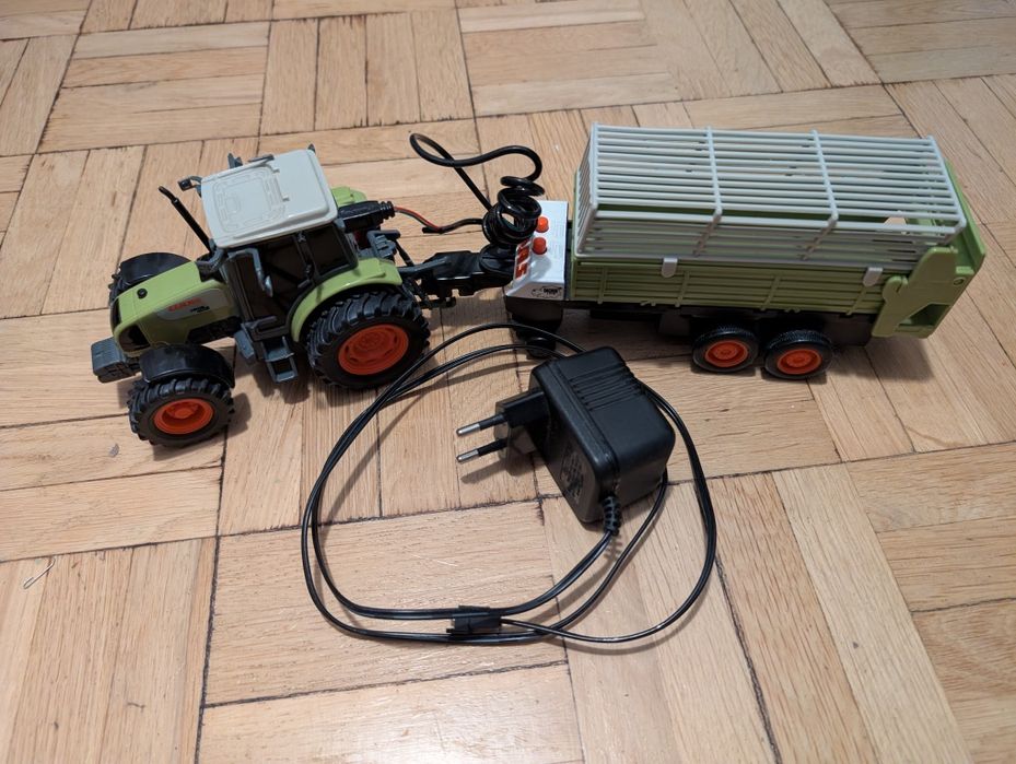 Traktor Dickie Claas Ares z przyczepą