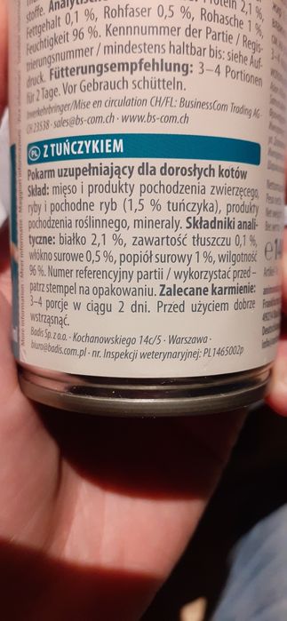 Kocia karma uzupełniająca