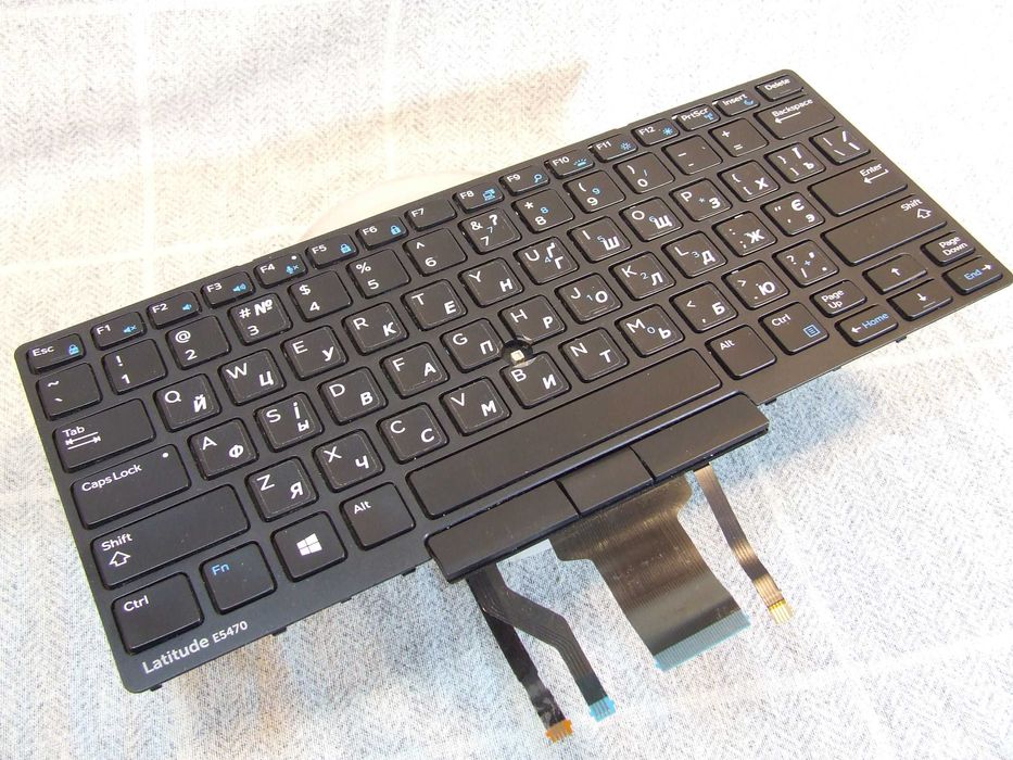 Клавіатура Dell Е5470 з підсвіткою/0D19TR/ENG+RU розкладка/рамка