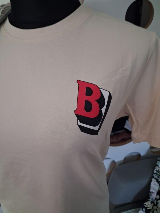 Męski beżowy T-shirt