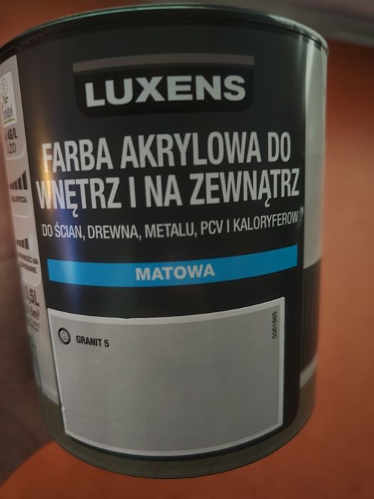 farba akrylowa Luxens, szara matowa