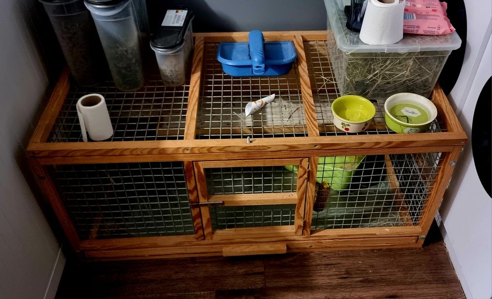 klatka akcesoria dla królika świnki szynszyla drewniana
