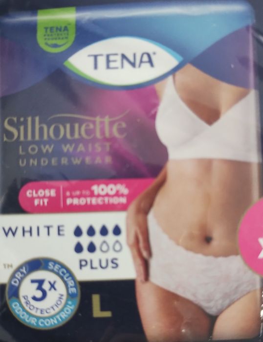 TENA Silhouette Lady pieluchomajtki dla dorosłych L kwiaty