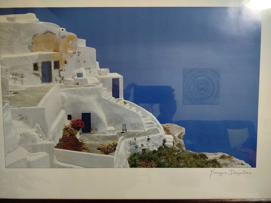 Quadro com imagem da Grécia