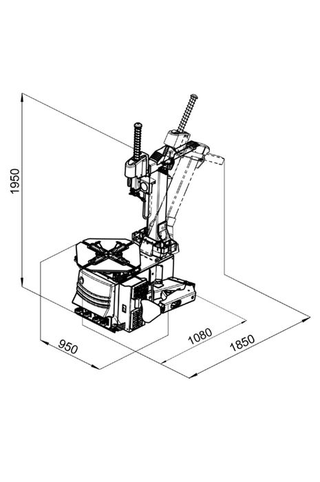 Montażownica osobowa M&B TC722/24 (24"-27") nowa, włoska, wulkanizacja